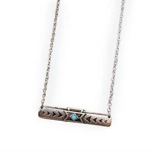 Turquoise Bar Necklace