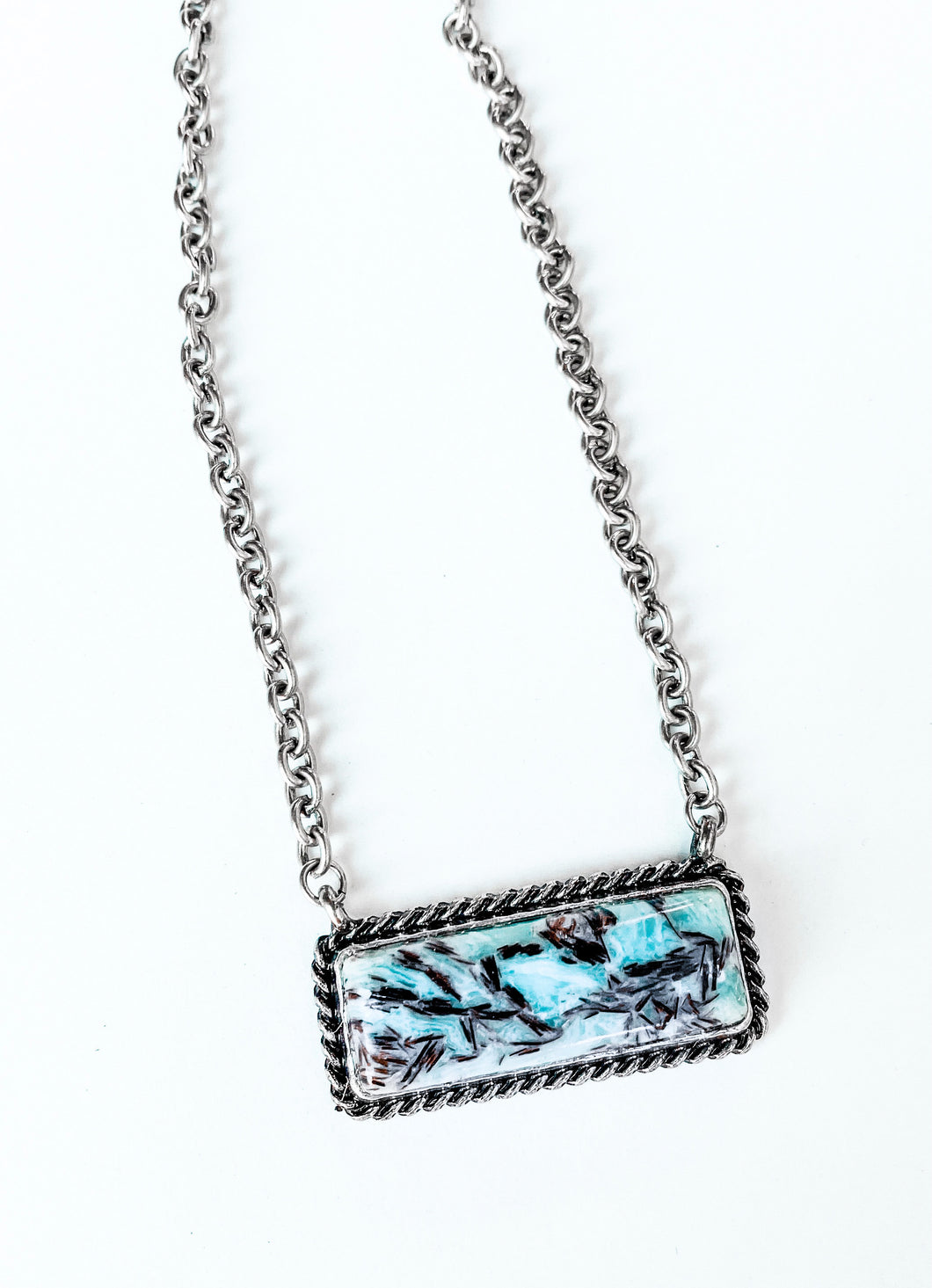 Turquoise Bar Necklace